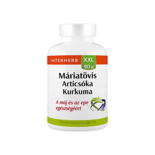 Interherb xxl máriatövis és articsóka és kurkuma tabletta 90 db