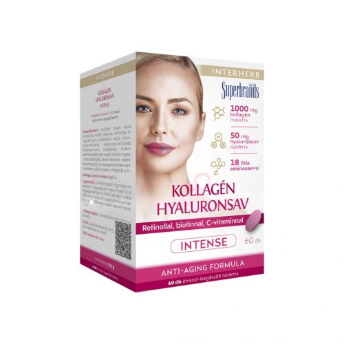 Interherb kollagén - hyaluronsav intense szépségformula tabletta 60db