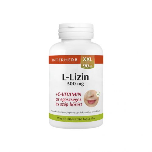 Interherb xxl l-lizin 500mg+c-vitamin kapszula 90db