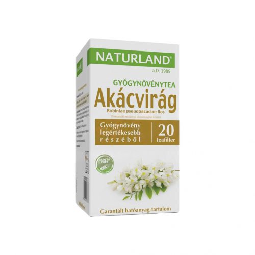 Naturland tea fehér akácvirág filteres 20db