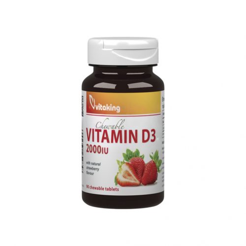 Vitaking d3 vitamin 2000ne epres rágótabletta 90 db