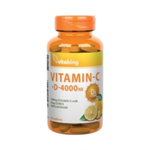 Vitaking vitaminc-1000 + d-4000ne tabletta 90 db