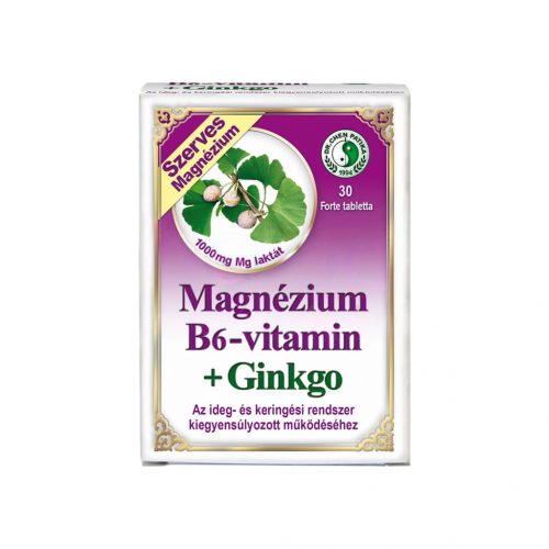 Dr.chen magnézium b6-vitamin+ginkgo forte tabletta 30 db