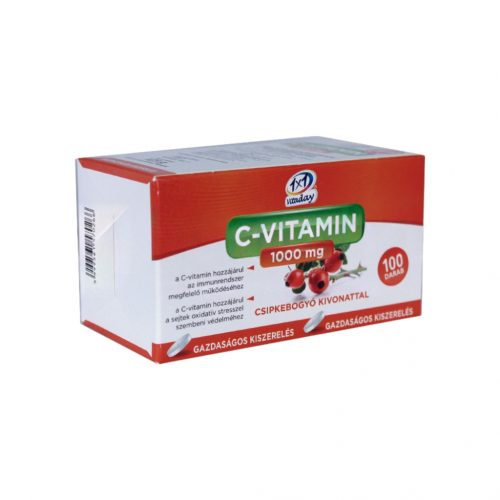 1x1 vitaday c-vitamin csipkebogyós 1000mg  tabletta 100db