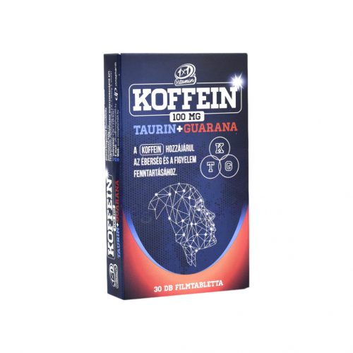 1x1 vitaday koffein+taurin+guarana filmtabletta 30 db