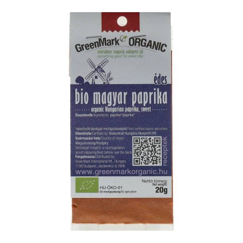 Greenmark bio magyar paprika édes 20g