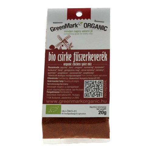 Greenmark bio csirke fűszerkeverék 20g