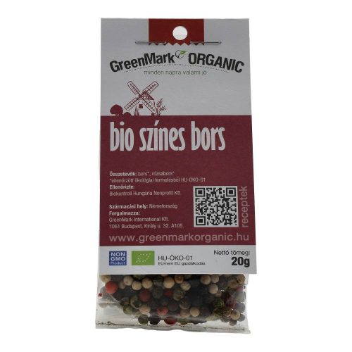 Greenmark bio színes bors 20g