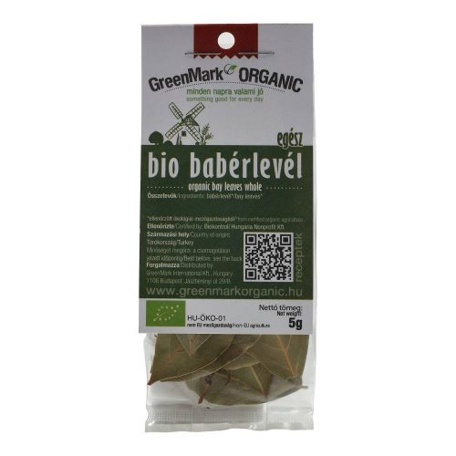 Greenmark bio babérlevél egész 5g