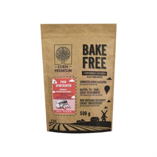 Eden premium bake free puha sportkenyér csökkentett szénhidráttartalommal 500g