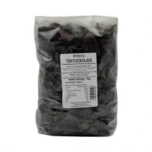 Paleolit étcsokoládé eritrittel 1kg (tört)