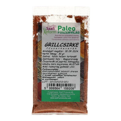 Szafi reform paleo grillcsirke fűszerkeverék (gluténmentes) 30g