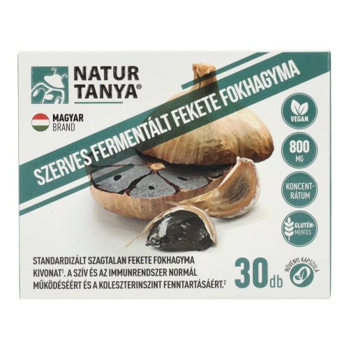 Natur tanya fermentált fekete fokhagyma 800mg kapszula 30 db