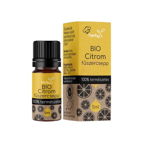 Herbys bio citrom fűszercsepp 100% természetes 5ml