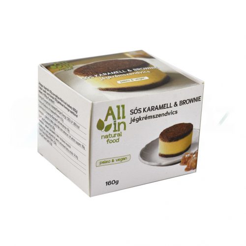 All in sós karamell & brownie jégkrémszendvics 160g