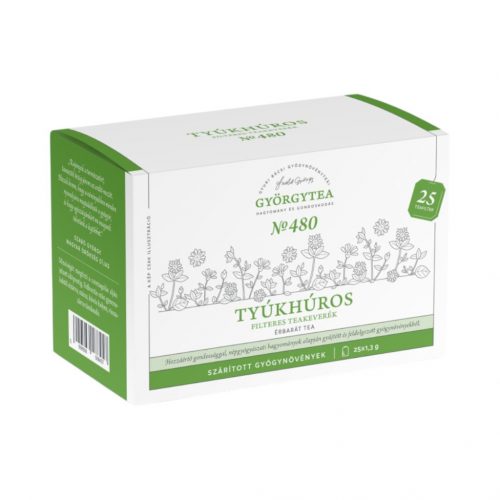 Györgytea tyúkhúros filteres teakeverék 25x1,3g érbarát tea no.480