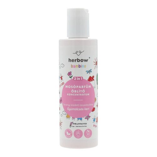 Herbow bambino 2in1 mosóparfüm öblítő koncentrátum gyümölcsös kert 200 ml