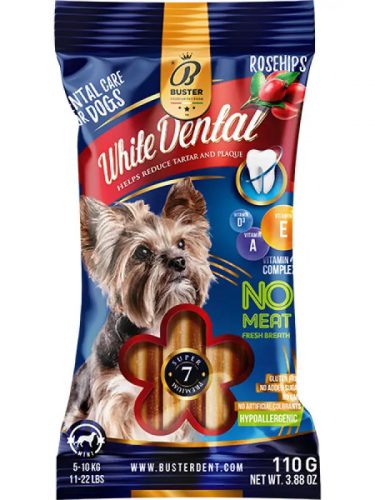 Buster csipkebogyó dental stick húsmentes vitaminokkal small 5-10kg 110g