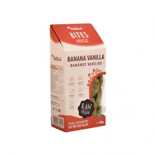 Naturi keksz ban.-VANÍL. Falat hcm. 100g