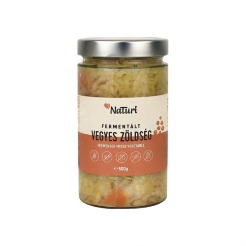 Naturi fermentált vegyes zölds. 500g