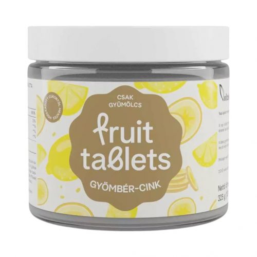 Vitaking fruit tablets gyömbér-cink kurkumával gyümölcszselé tabletta 130db