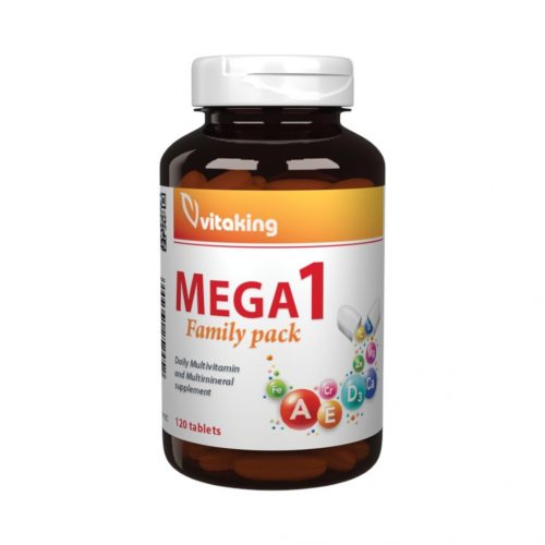 Vitaking mega 1 multivitamin étrend-kiegészítő tabletta family 120 db