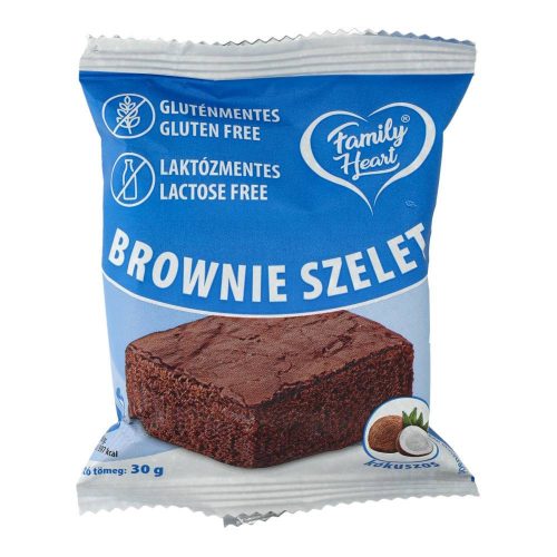 Family heart brownie szel. Kókuszos  gluténmentes lm.