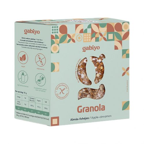 Gabiyo granola almás-fahéjas 275g