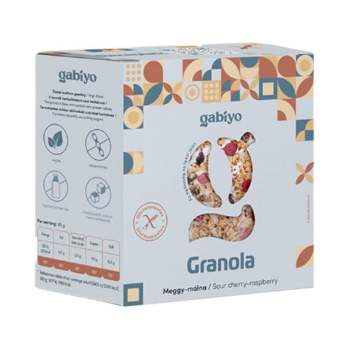 Gabiyo Granola Meggy-málna 275 g