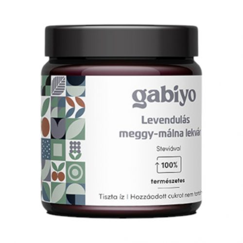 Gabiyo lekvár levendula meggy-málna 200g