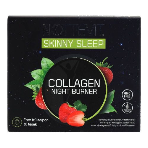 Nottevit skinny sleep collagen night burner eper ízű italpor 10 db