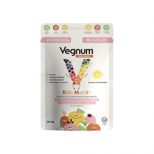 Vegnum multi+kids narancs ízű gumivitamin 30db