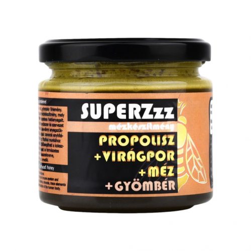 Superzzz - gyömbéres mézkészítmény - propolisz+virágpor+méz+gyömbér 250g