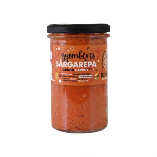 Fermentini fermentált gyömbéres sárgarépa 450 g