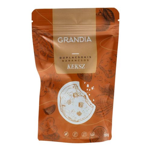 Grandia duplacsokis narancsos keksz 100g