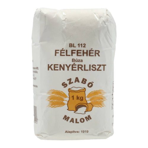 Szabó malom búzakenyérliszt félfehér bl-112 1000g