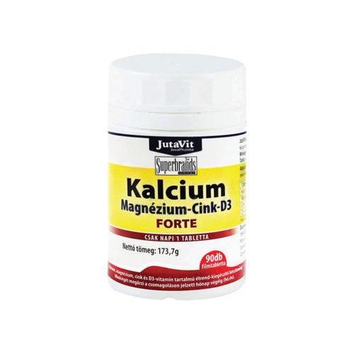 Jutavit kalcium+magnézium+cink forte + d3 vitamin 90db