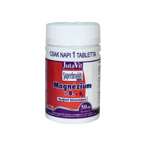 Jutavit magnézium 250mg +b6 nyújtott kioldódással