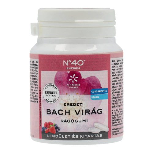 Bach virágterápiás rágógumi energia 60g