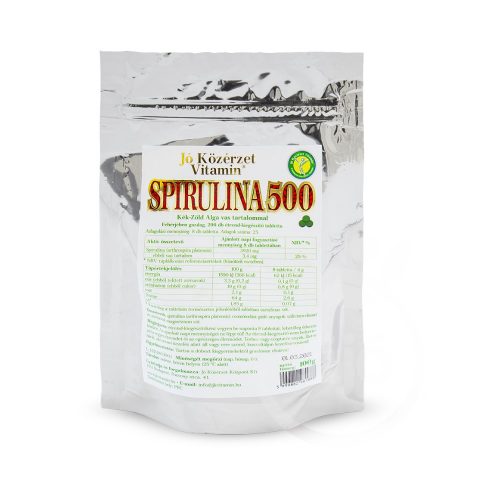 Jó közérzet spirulina 500 kék-zöld alga 200 db