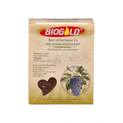 Biogold bio szőlőmag és héj mikroőrlemény 150g