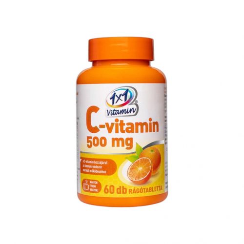 1x1 vitaday c-vitamin 500mg rágótabletta narancs 60 db