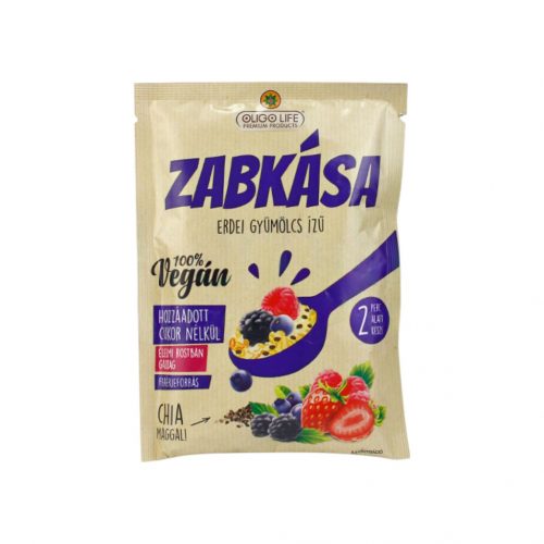 Oligo life erdei gyümölcs ízű zabkása édesítőszerekkel 65g