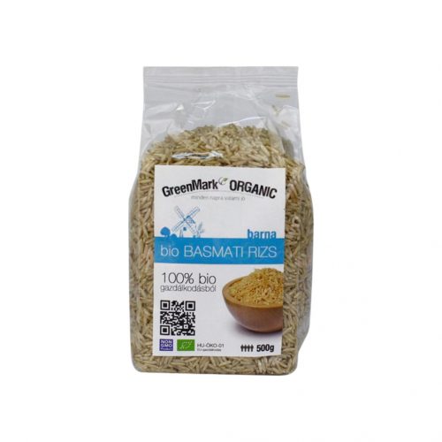 Greenmark bio basmati barna rizs 500g