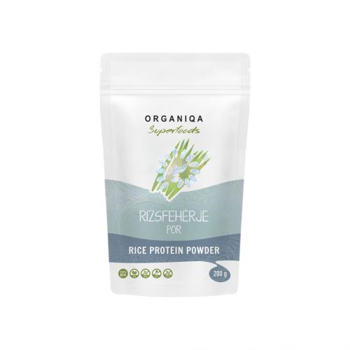 Organiqa 100% bio rizsfehérje por (80% fehérje) 200g