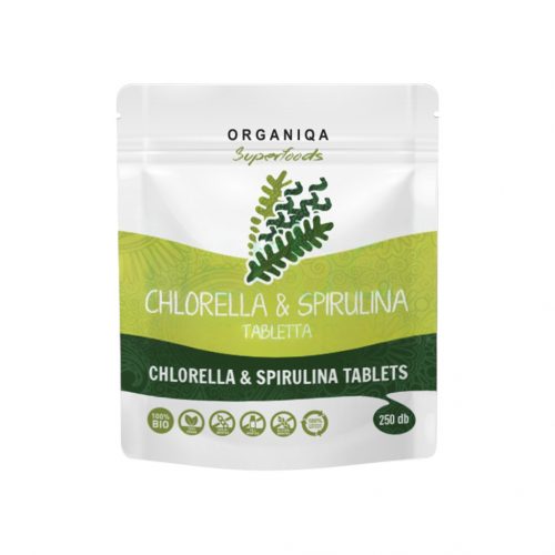 Organiqa bio chlorella és spirulina tabletta 250 db