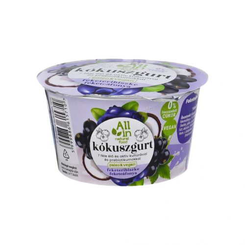 All in kókuszgurt fekete áfonya & fekete ribiszke 150 g