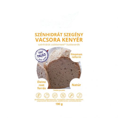 Éléskamra Szénhidrát szegény vacsora kenyér lisztkeverék  (Paleo) 190 g