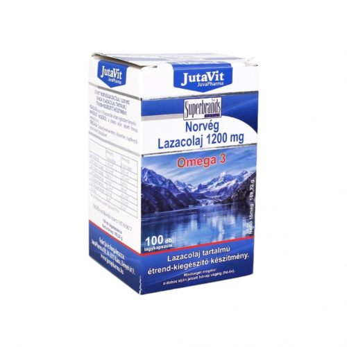 Jutavit norvég lazacolaj 1200mg omega-3, 100db