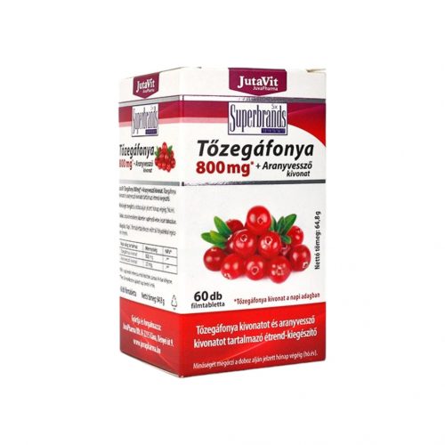 Jutavit tőzegáfonya 800mg*+aranyvessző kivonat 60db